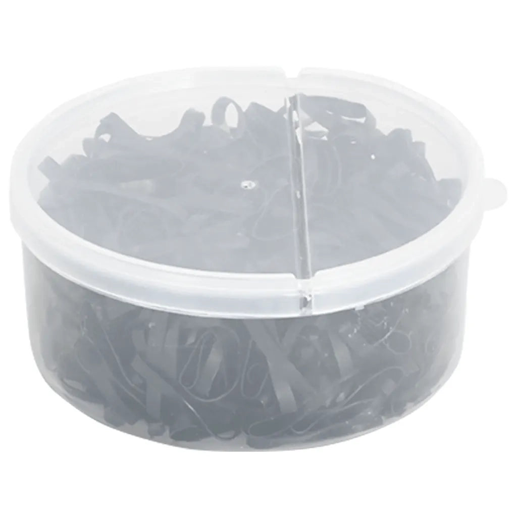 Elastici per Trecce Cavallo 500 pz Neri in Silicone 172493