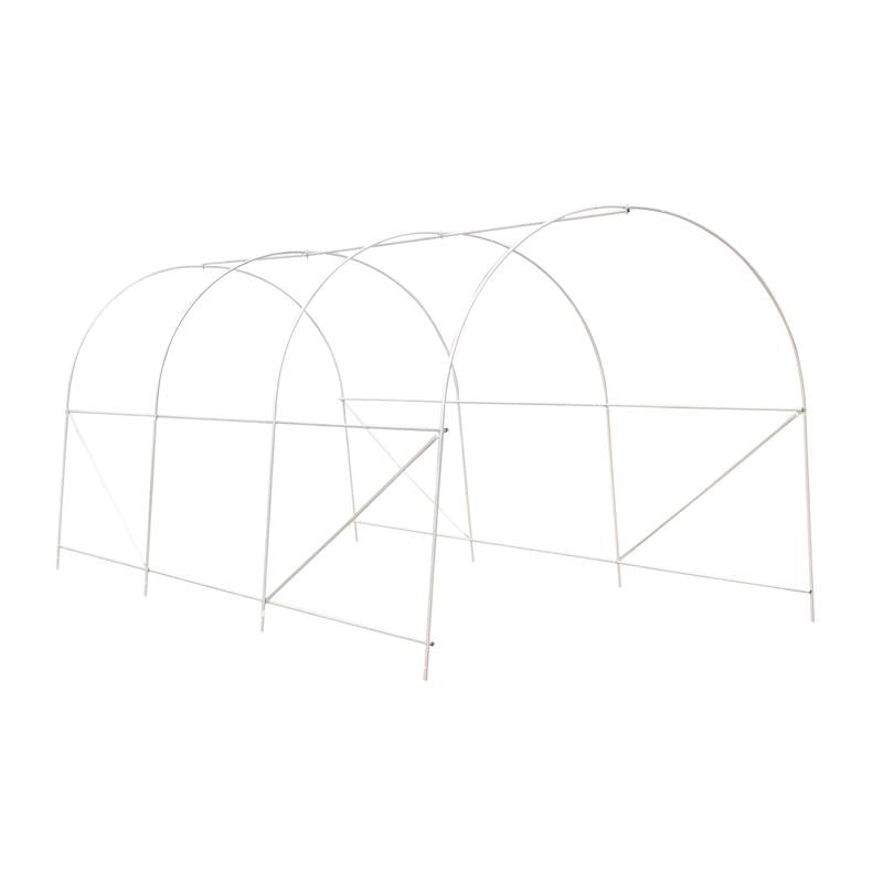 SERRA A TUNNEL DA GIARDINO 4.5X2X2 M CON TETTO ARROTONDATO, IN PE E METALLO, VERDE