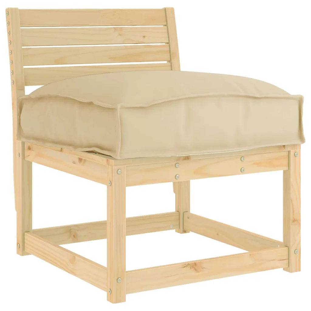 Cuscino Beige 60 x 40 x 8 cm Tessuto Oxford 42001611
