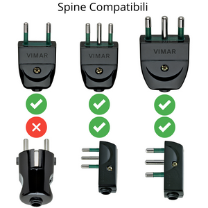 Matix presa bivalente bivalente bipasso binaca standard italiano am5180