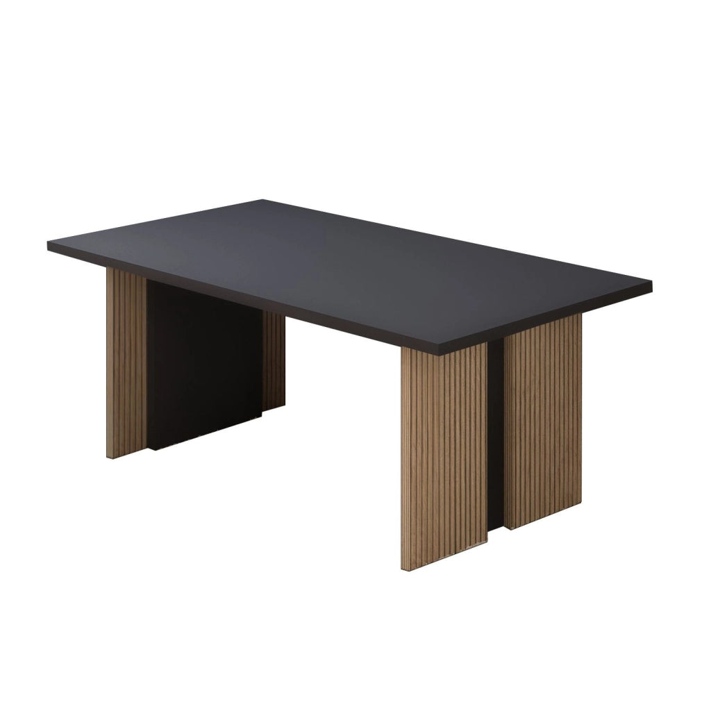 Tavolino in legno "Ravello" - 90 x 50 x 40 cm - Grigio antracite