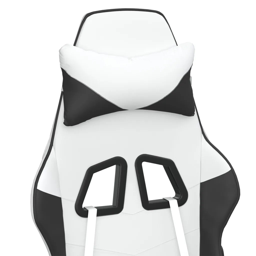 Sedia da Gaming | Sedia da e-sports Bianco e Nero in Similpelle