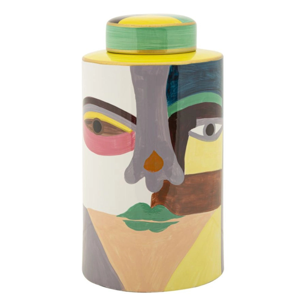Vaso Decorativo VKH837, Rosso, Ceramica, 19x19x33 cm