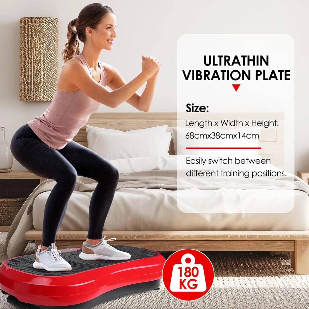 Pedana Vibrante,120 Livelli di Intensità,10 Programmi di Allenamento,Motore Silenzioso,Dispositivo Fitness Domestico,Allenamento Completo del Corpo,Massaggiatore con Telecomando,180 kg