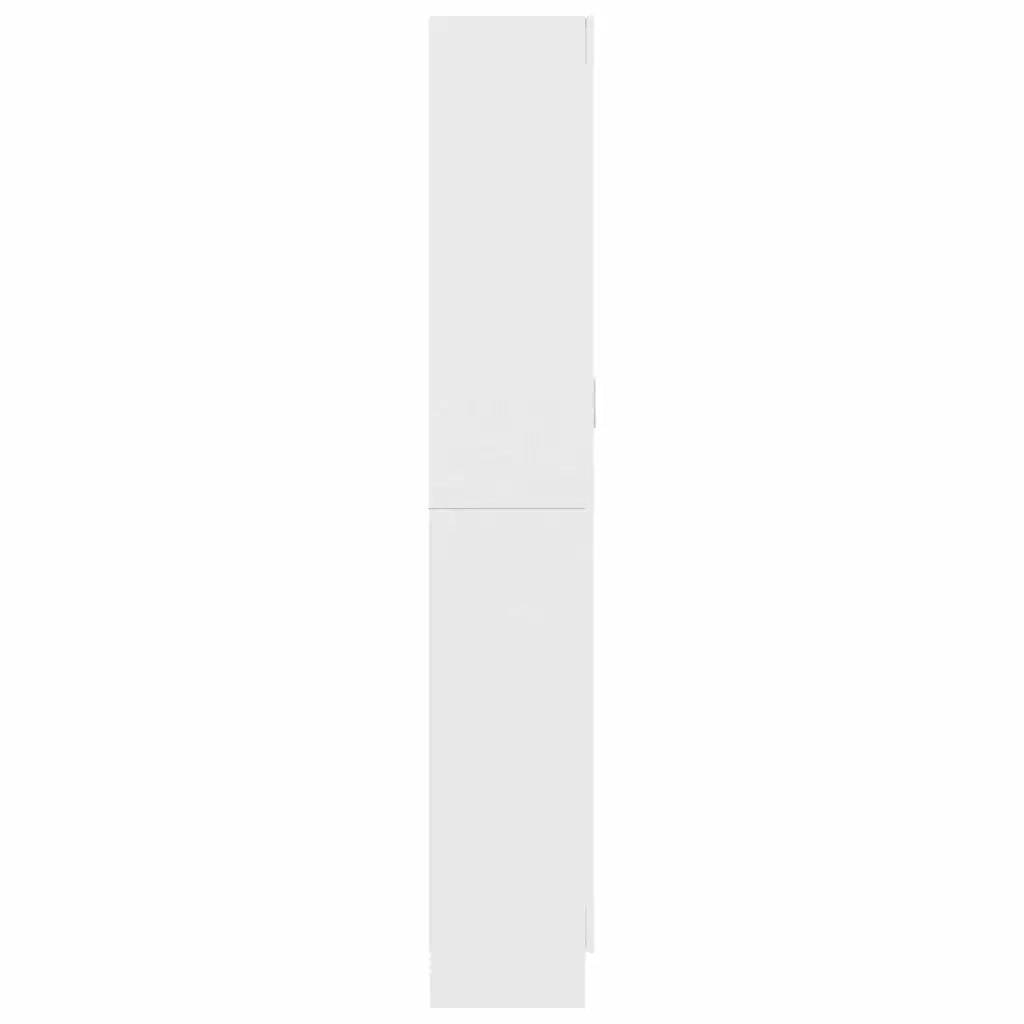 Armadietto Vetrina Bianco 82,5x30,5x185 cm Legno Multistrato CFW9036542