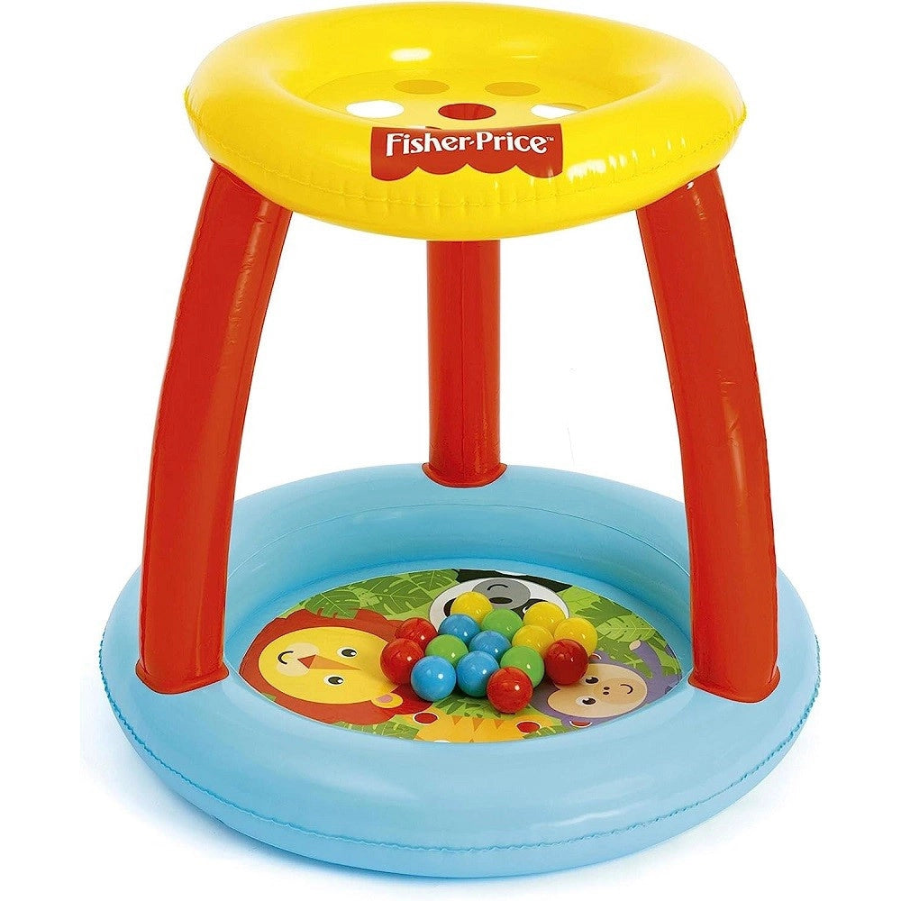 Trade Shop - Piscinetta Gonfiabile Con Palline Amici Animali Per Bambini 2 Anni+ 89x84cm 93541 -