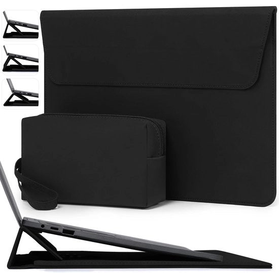 Imbottitura per laptop 15 pollici con stelo regolabile per MacBook Air 15 M5 A3448 M4 A3241 M3 A3114 M2 A2941 2026-2023, MacBook Pro 15, 15" Surface Laptop 7/6/5/4, nero