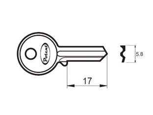 CHIAVE GREZZA K2725 R1 - 10 pezzi POTENT