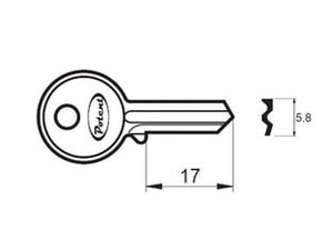 CHIAVE GREZZA K2725 R1 - 10 pezzi POTENT