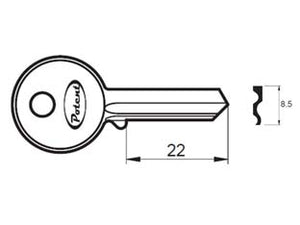 CHIAVE GREZZA K2740 R1 - 10 pezzi POTENT