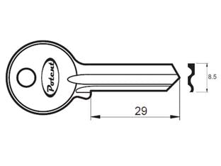 CHIAVE GREZZA K2765 R1 - 10 pezzi POTENT