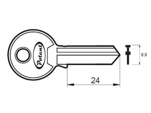 CHIAVE GREZZA C-1650 R1 - 10 pezzi POTENT