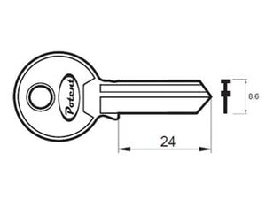 CHIAVE GREZZA C-1650 R1 - 10 pezzi POTENT