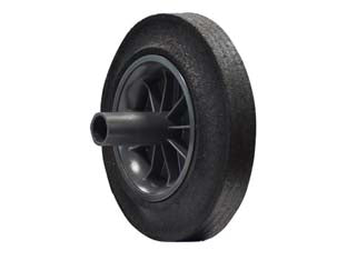 RUOTA PER BIDONE RACCOLTA DIFFERENZIATA LT.120 E LT.240 MOD.ICS- ø mm.195 - 2 pezzi ICS