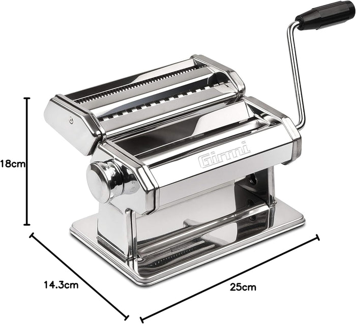 Girmi IM90 Macchina Per La Pasta, 9 Regolazioni, Rulli In Alluminio Da 15 Cm, Acciaio INOX