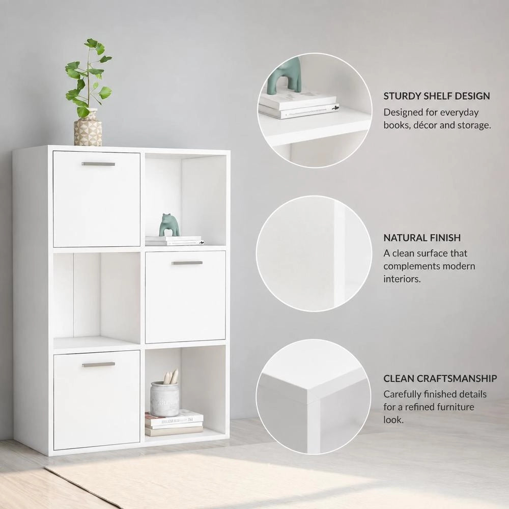 Storage Cabinet, White, 60x29.5x90 Cm, Wood-based Material
