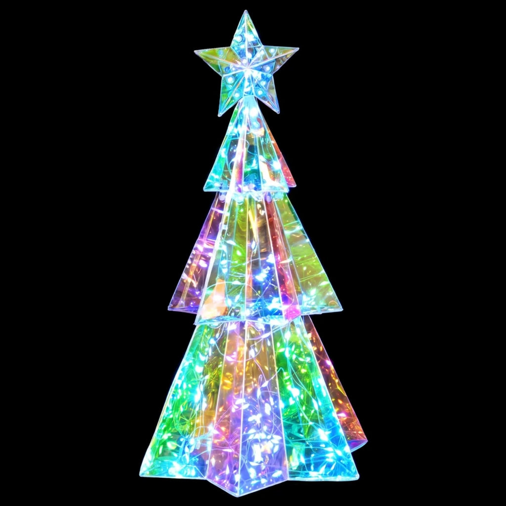 Albero di Natale LED iridescente prismatico Multicolore 42056636