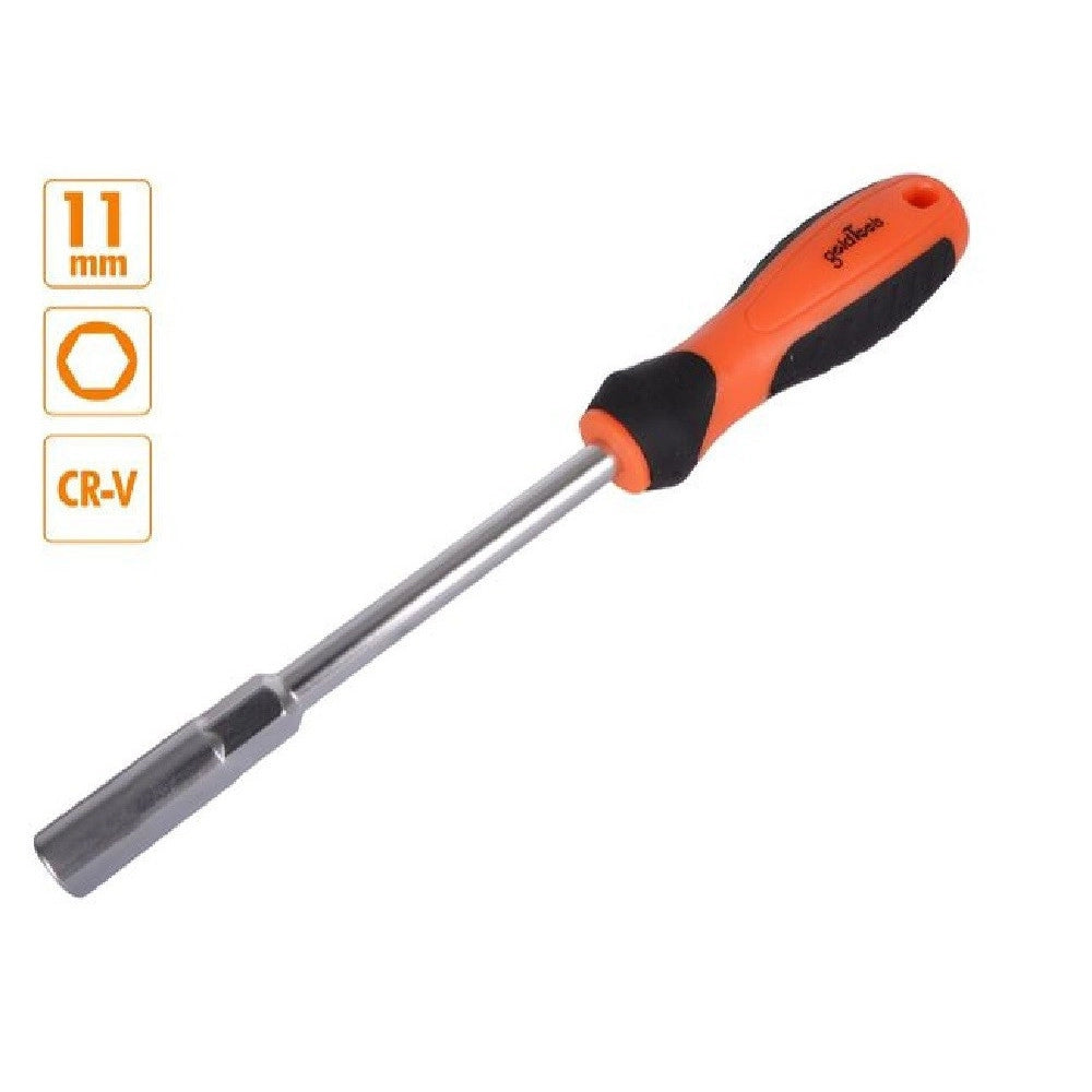 Trade Shop - Chiave A Bussola Esagonale 11mm Cacciavite Cr-v Con Impugnatura Ergonomica 94867 -