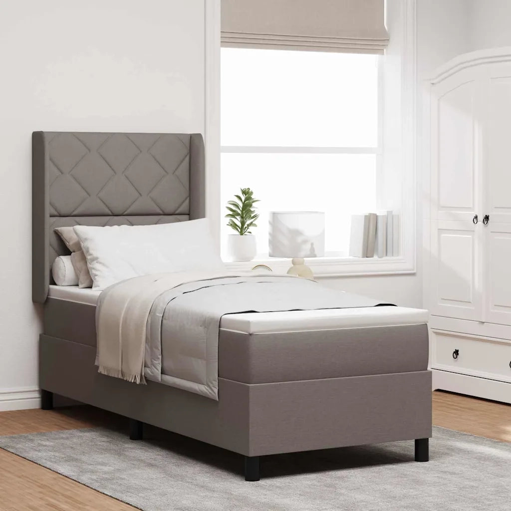 Letto a Sorgente LED con materasso Talpa 80 x 200 cm Tessuto