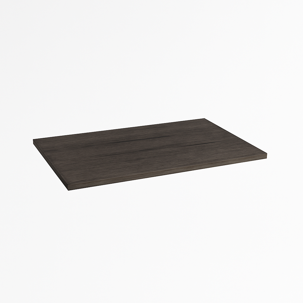 TOP IN LEGNO PER BASE MOD. UNIKA- cm 100x46x1,8 Olmo Scuro- DH- pezzi 1
