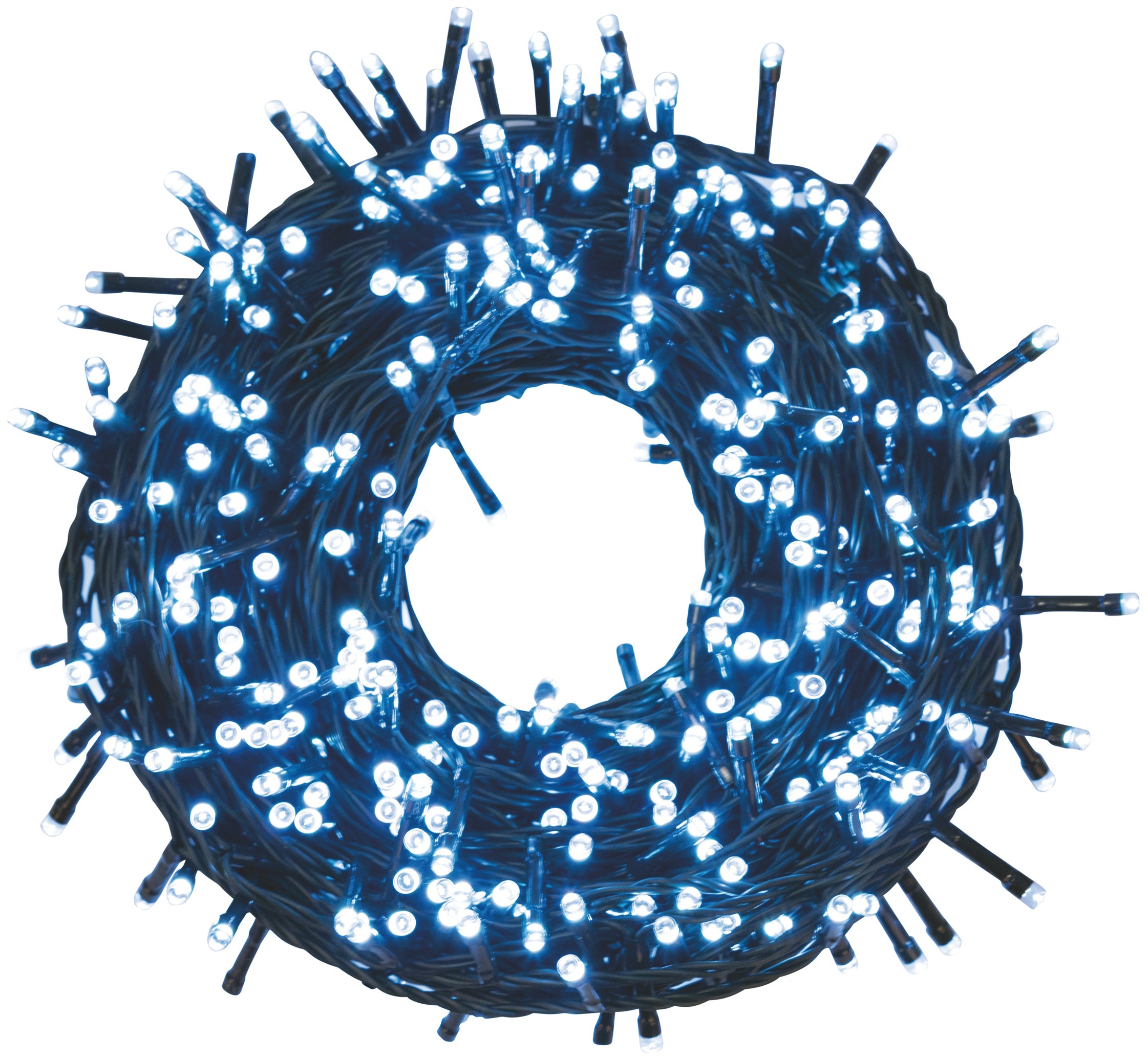 LUCI DI NATALE PER INTERNO ED ESTERNO BIANCO 1.000 led cavo luci 45 mt.