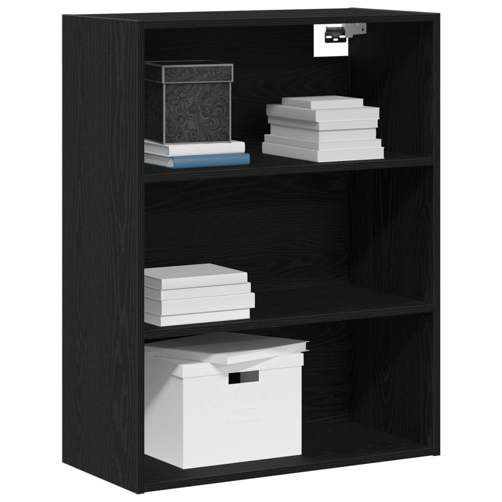 Armadio a sospensione Rovere nero 69.5 x 32.5 x 90 cm