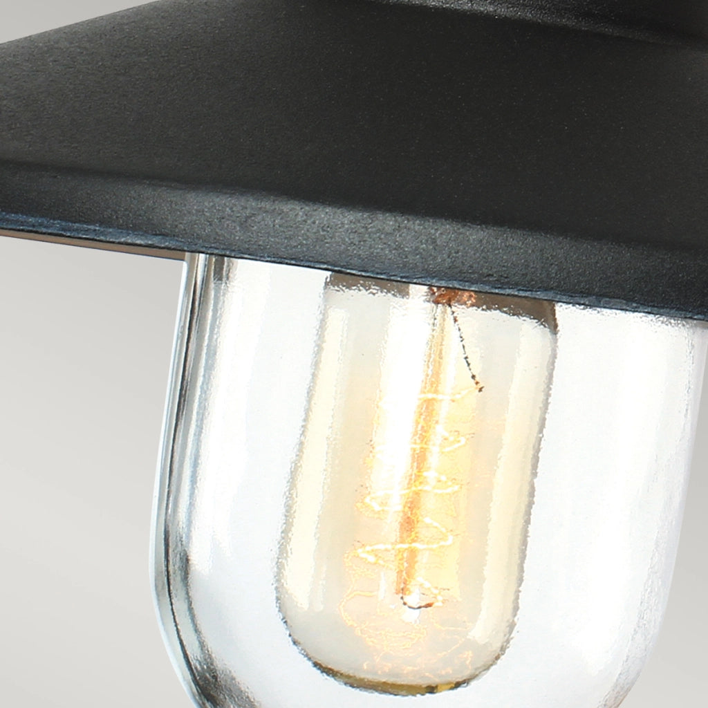 Applique da parete esterna nera E27 60W Klampenborg Elstead