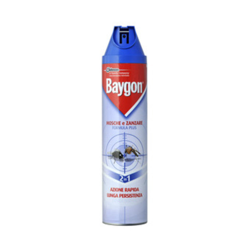MOSCHE E ZANZARE BAYGON SPRAY 400 ML- S.C.JOHNSON ITALY- 12,0 pz