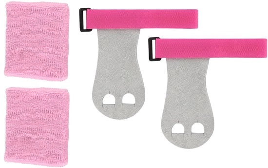 Set di supporti per polsi 4 pezzi - Manopole sportive - Strisce di assorbimento - Attrezzatura per ginnastica - Strisce di sostegno - Respira e comodo