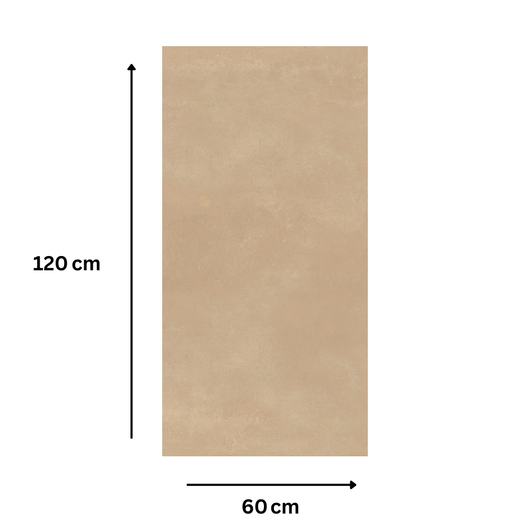 Piastrella gres porcellanato rettificata sabbia naturale 60x120 cm *** misura 23,04 m2, confezione 1