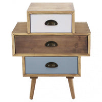 Mobiletto Victoria 50x35x49,5 h cm in Legno Multicolor