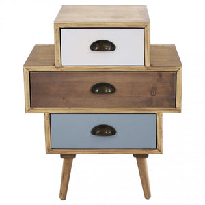 Mobiletto Victoria 50x35x49,5 h cm in Legno Multicolor