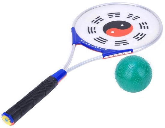 Racket Fitness - Manubrio in Alluminio - Pomo in Silicone - Duraturo - Leggero - Migliora Resistenza/Flessibilità