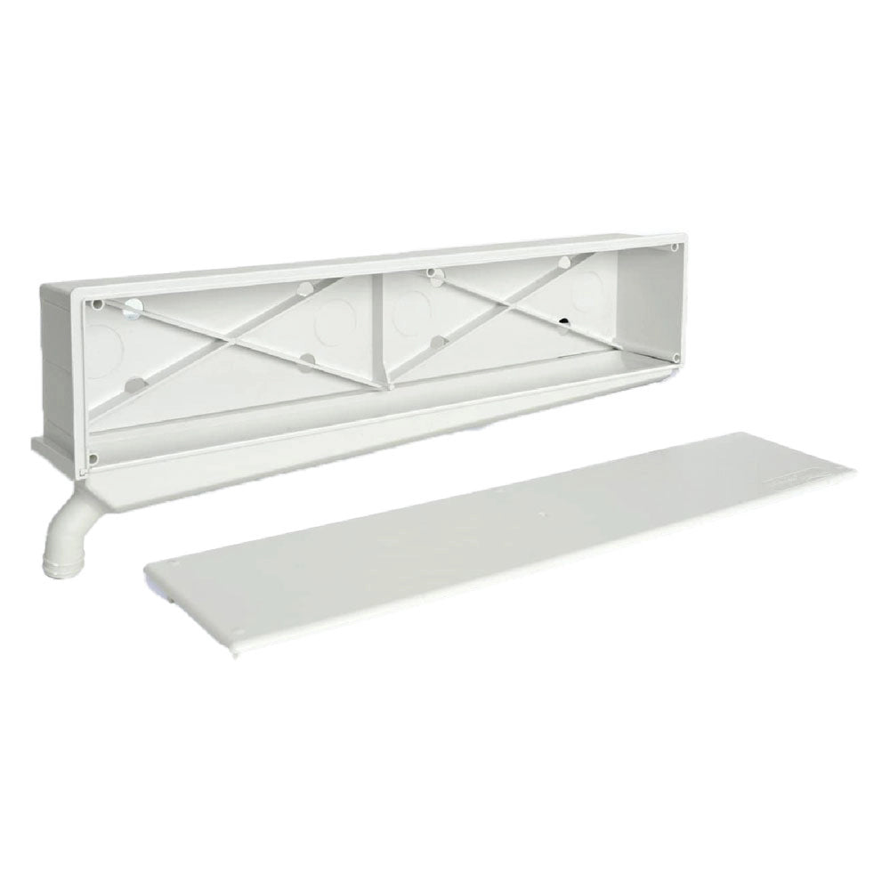 CASSETTA SCARICO CONDENSA 'STARBOX' cm 45 x 7 x 10,2 (lxpxh)  - LA VENTILAZIONE