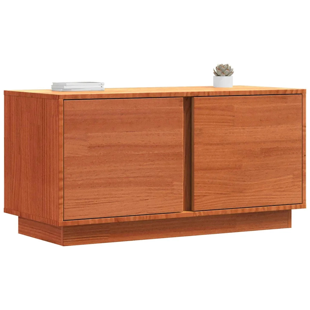 Mobile TV Marrone cerato 80 x 35 x 40,5 cm Pino massello 867157