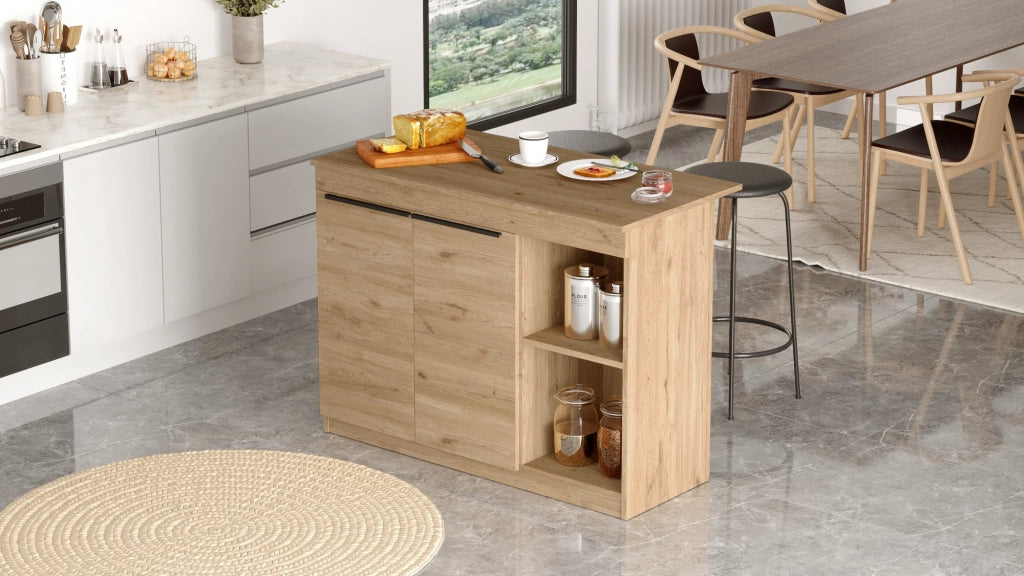 Tavolo da cucina in legno "Siven" - 120 x 60 x 88 cm - Marrone