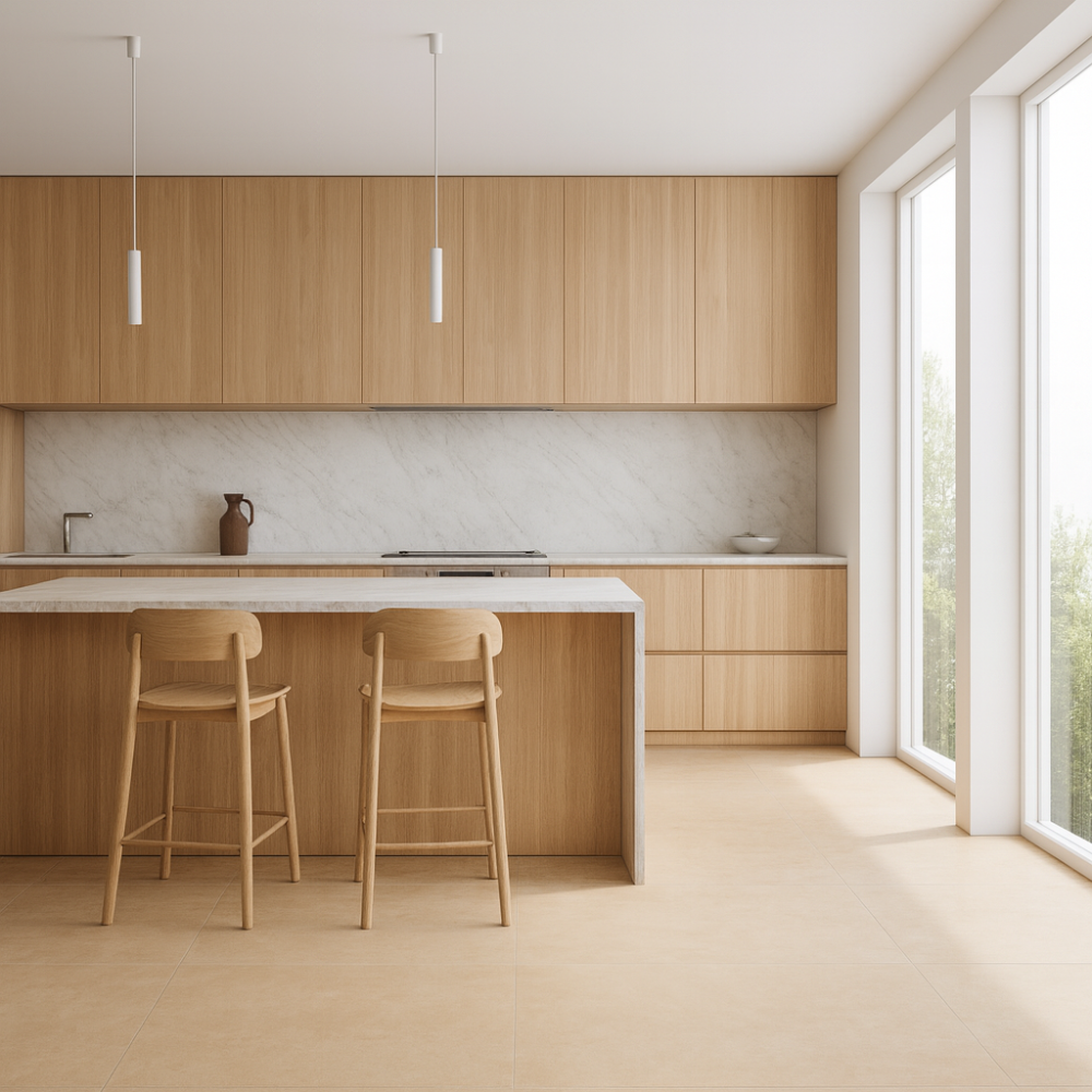 Piastrella gres porcellanato rettificata sabbia naturale 120x120 cm 1,44 m²