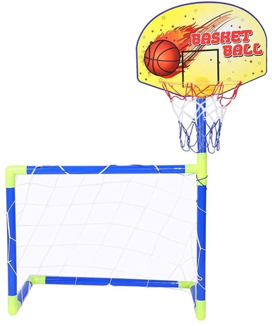 Pallaparco da Calcio 56 x 44 cm - Pala da Calcio/Pallacanestro da Stendardo - Portatile - Bambini - Resistenti ai Solletici - Alta Qualità Poliuretano - Set di Attrezzatura Sportiva