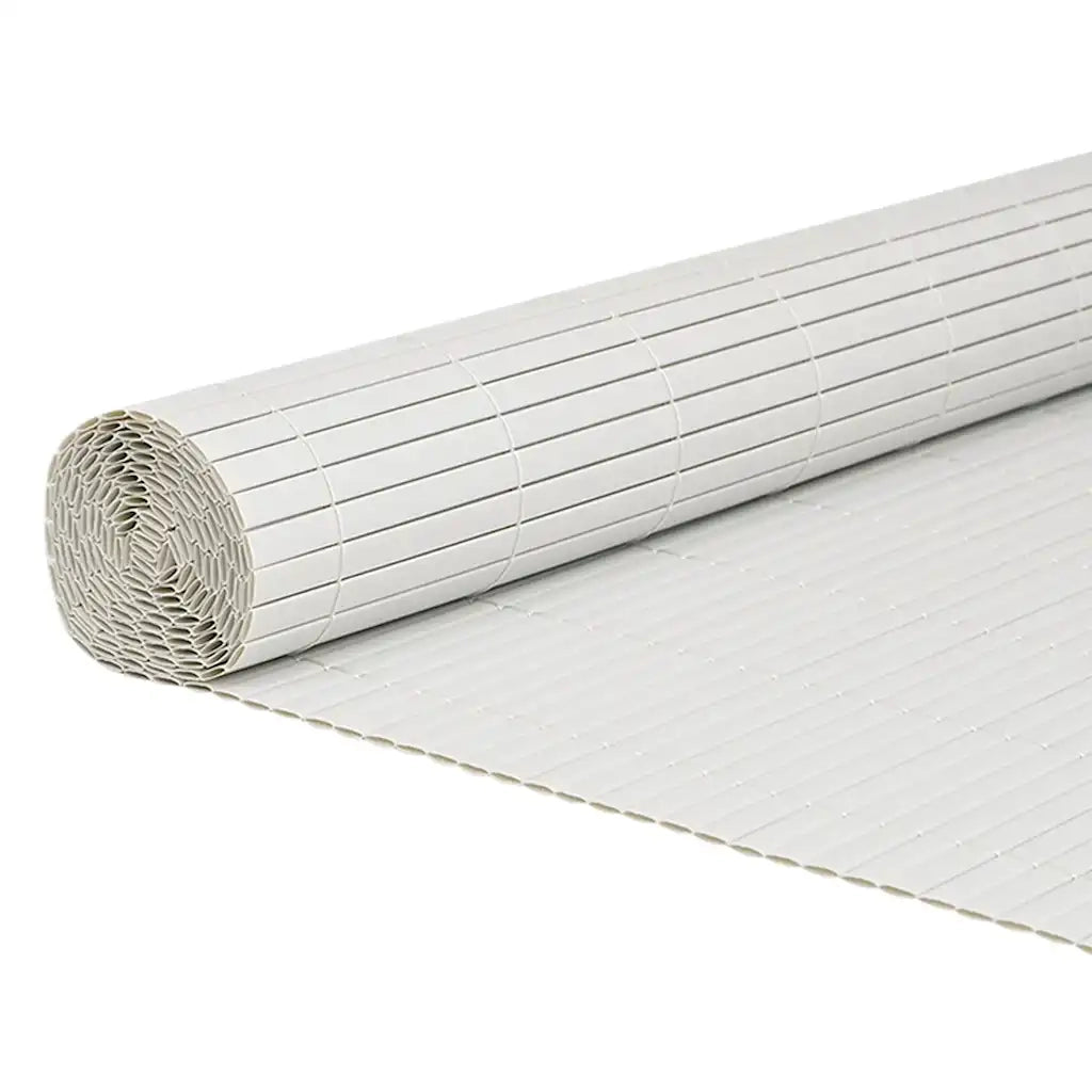 vidaXL Recinzione da Giardino Bifacciale Bianca 1,8x5 m in PVC