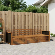 Set di divani da esterno 3 pcs Naturale