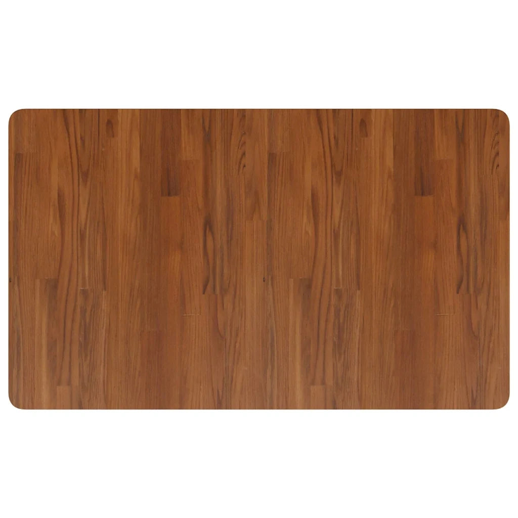 vidaXL Banco Lavoro Marrone Scuro 100x60x81,5 cm Legno Massello Rovere