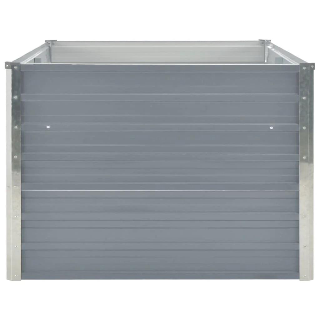 Fioriera 160 x 80 x 45 cm acciaio zincato grigio 02_0000793