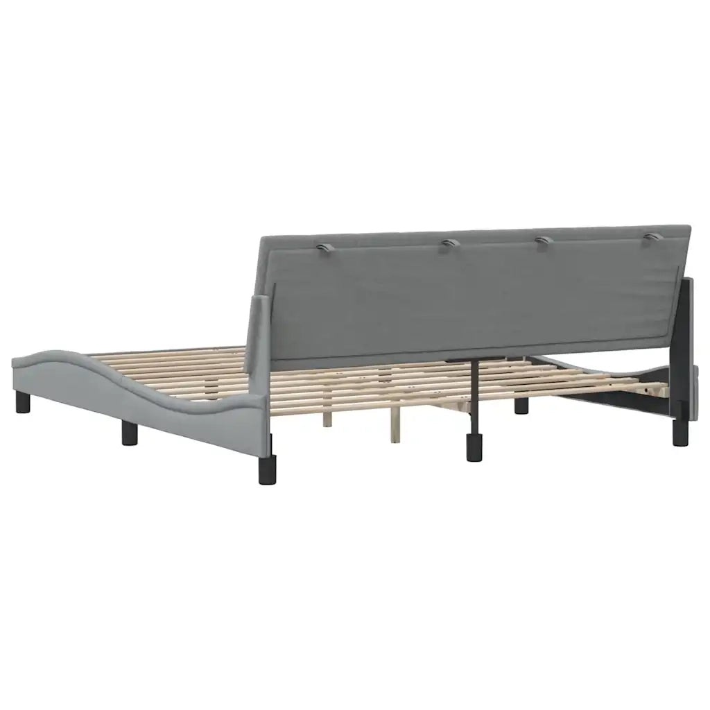 Giroletto senza Materasso Hanko Grigio Chiaro 180x200 cm Tessuto 3310405
