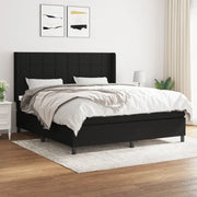 Giroletto a Molle con Materasso Nero 160x200 cm in Tessutocod mxl 98596