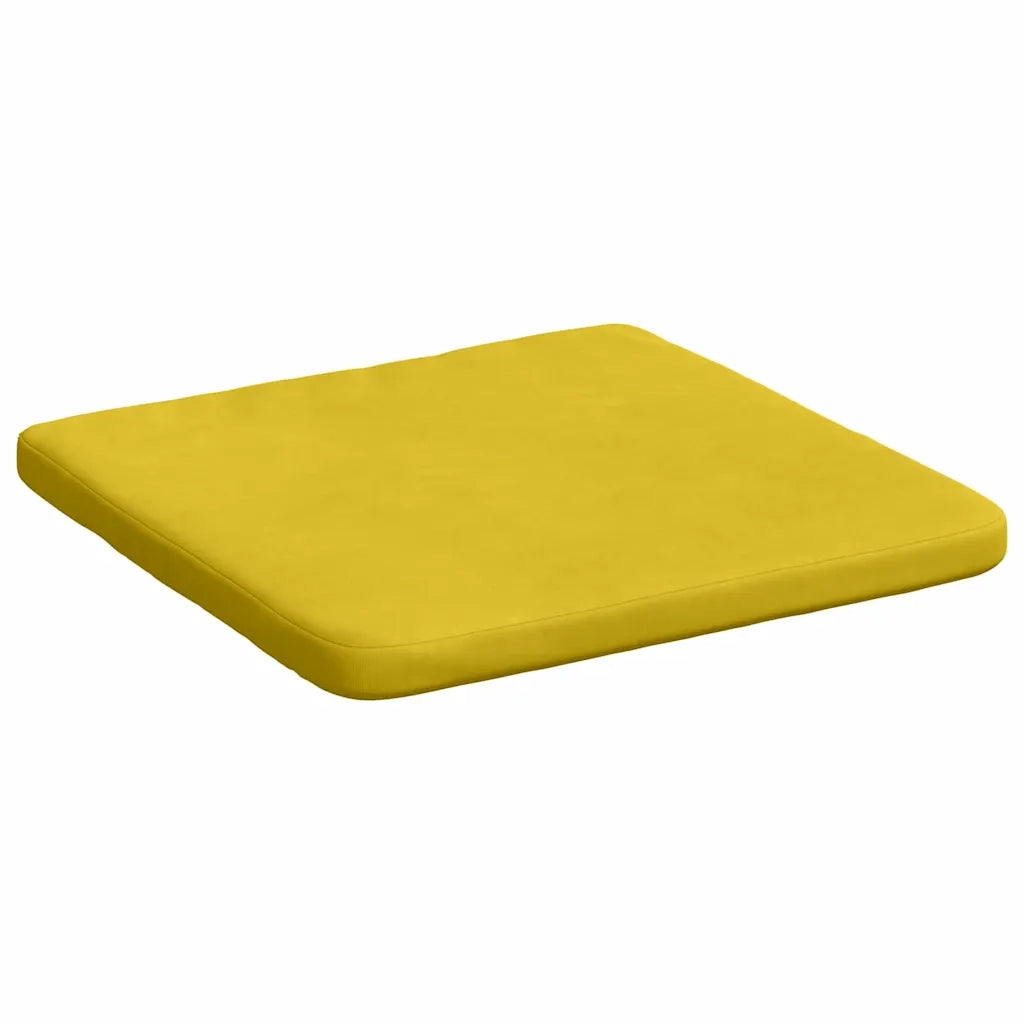 Cuscini per Seduta 4 pcs Giallo 40 x 40 x 3 cm Velluto