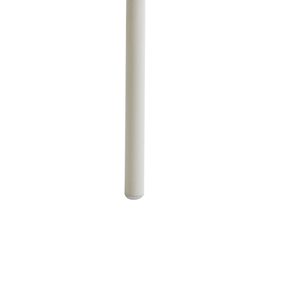 Set di 2 sedie da pranzo imbottite beige chiaro con braccioli Base in metallo Design moderno