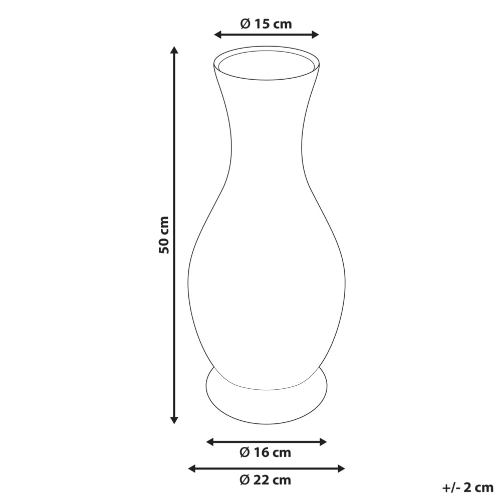 Vaso decorativo in rattan naturale da 50 cm in stile rustico bohémien.