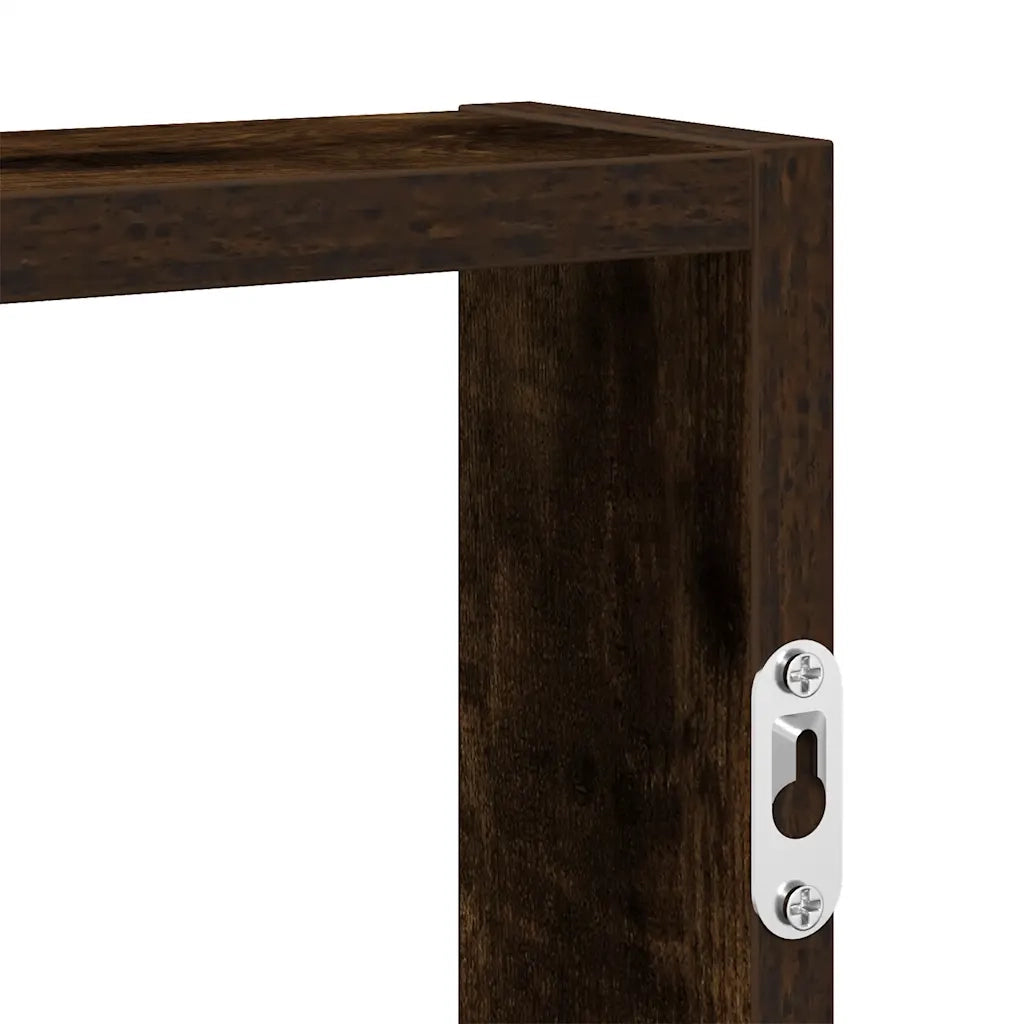 Mensola a Muro Rovere Fumo 43x9x60 cm in Truciolato
