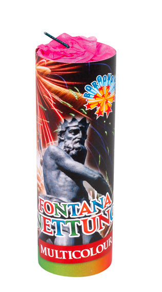 FONTANA 'NETTUNO' Ø 51x150h mm - conf. 4 pezzi fuochi artificio eventi matrimoni capodanno compleanni