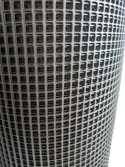 RETE DI PROTEZIONE 'QUADRA'  1,0x50 mt - colore argento  Rete Protettiva in Plastica a Maglia Quadrata per Balconi, Cancelli e Recinzioni